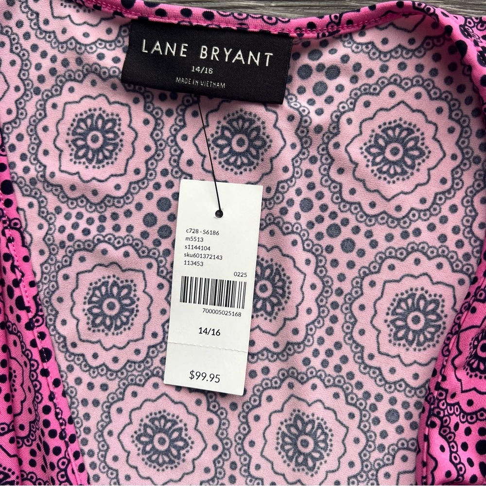 NWT Lane Bryant Surplice Kimono Sleeve Tie Waist Jumpsuit - Picture 6 of 10
